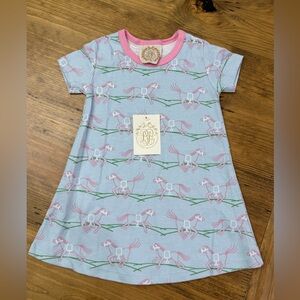 NWT The Beaufort Bonnet Co. Polly Play Dress in Home to the Horses